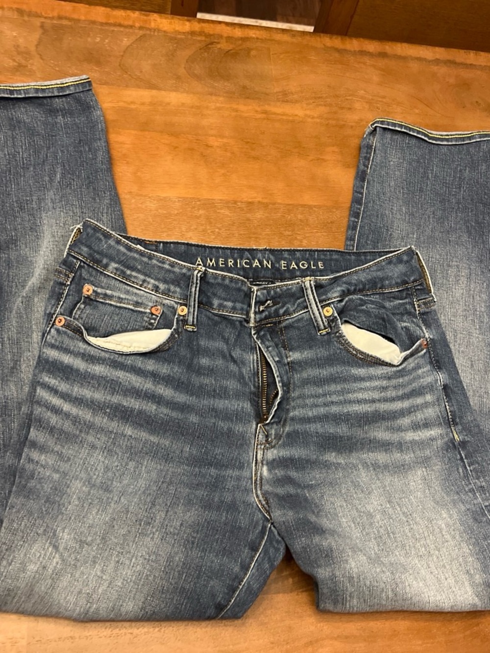 American Eagle Outfitters Men's Blue Bootcut Jeans